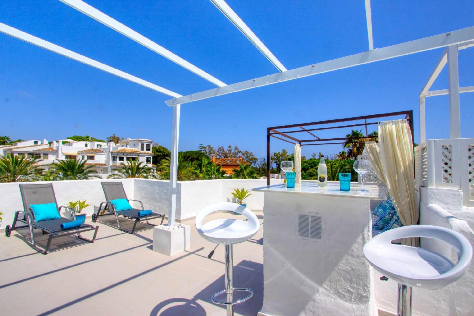 1108 Beachfront 2 Apartments With Roofterrace 80Mtrgt Beach 3 Pools Μαρμπέλλα Εξωτερικό φωτογραφία